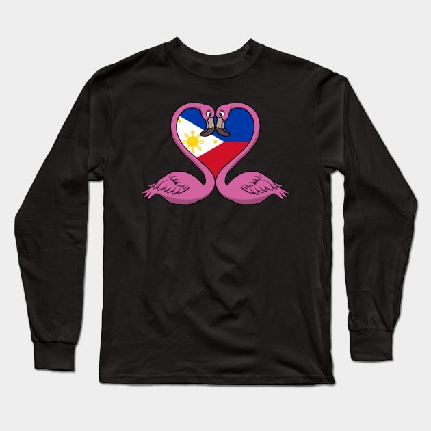Flamingo Philippines Long Sleeve T-Shirt by RampArt
